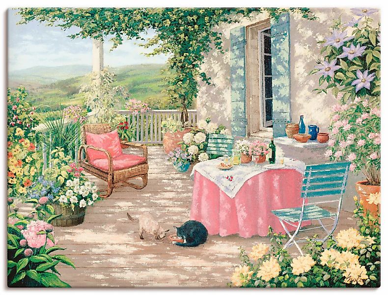 Artland Wandbild "Brunch" Garten 1 Stk. tlg. als Leinwandbild, Poster in ve günstig online kaufen