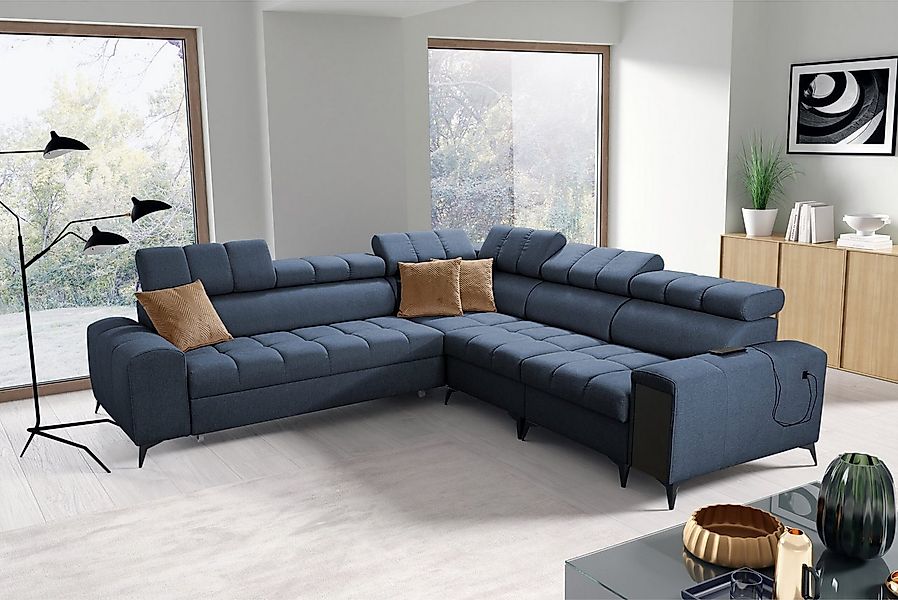 Kaiser Möbel Ecksofa Designer-Ecksofa mit Schlaffunktion,GRECO III Avra Bra günstig online kaufen