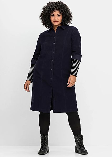 Sheego Blusenkleid "Cord-Kleid" günstig online kaufen
