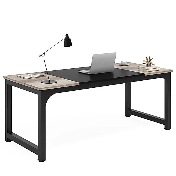 Tribesigns Schreibtisch 160/180x80 cm, großer Industrial günstig online kaufen