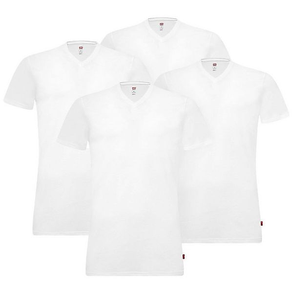 Levi's® T-Shirt Herren T-Shirts, 4er Pack - V-Ausscnitt, Kurzarm, (Packung, günstig online kaufen