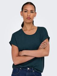 ONLY T-Shirt "ONLMOSTER – Kurzarmshirt mit Aufschlag und klassischem Look" günstig online kaufen