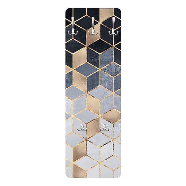 Bilderdepot24 Garderobenpaneel gold Abstrakt Aquarell Kunst günstig online kaufen