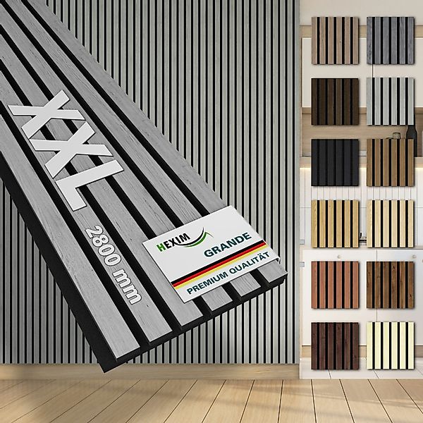 Hexim Wandpaneel, (Akustikpaneele 280x30cm Holzpaneele Grande günstig online kaufen