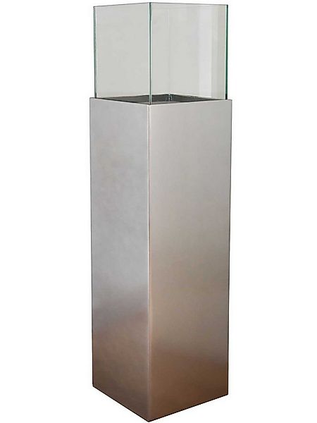 VIVANNO Bodenwindlicht Alu-Verbund CANDELA Rechteckig - Silber Metallic Hoc günstig online kaufen