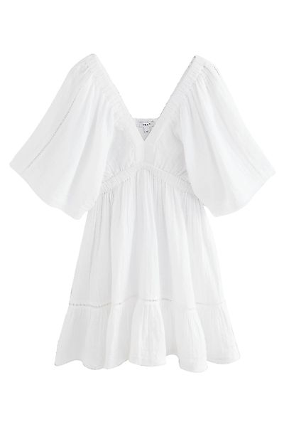 Next Minikleid Strukturiertes Minikleid aus 100 günstig online kaufen