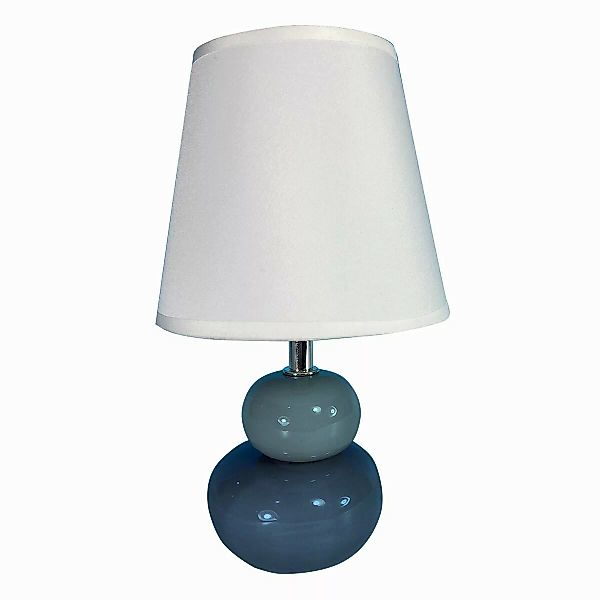 Tischlampe Versa Blau Aus Keramik Textil (15 X 22,5 X 9,5 Cm) günstig online kaufen