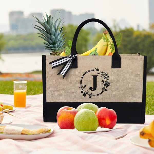 OKWISH Einkaufsshopper Personalisierte Initialen Tragetasche Strandtasche günstig online kaufen