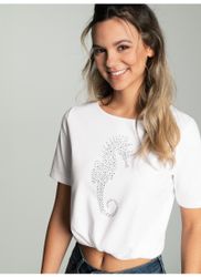 Trigema T-Shirt "TRIGEMA T-Shirt mit Seepferdchen-Print aus Strasssteinchen günstig online kaufen