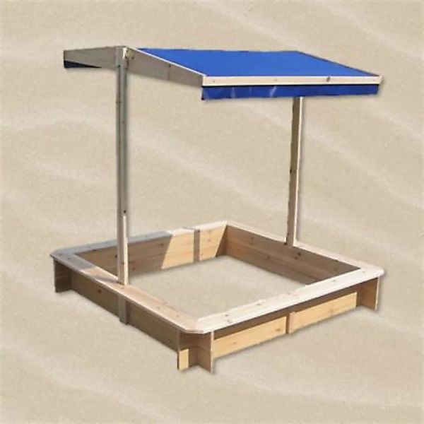 Mucola Sandkasten Sandbox Sandkiste Spielhaus aus Holz mit verstellbaren Da günstig online kaufen
