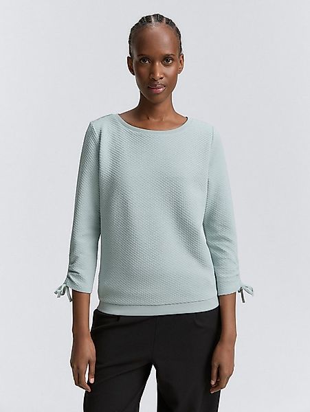 TOM TAILOR Denim Sweatshirt Strick & Sweatshirts Slim Fit Sweatshirt mit Ra günstig online kaufen