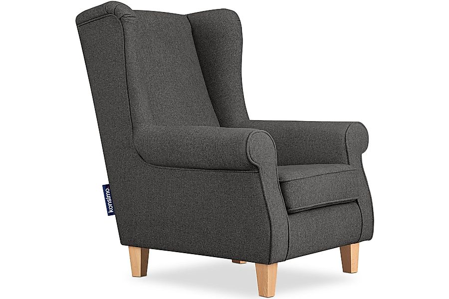 KONSIMO® Ohrensessel MILES Gepolsterter Sessel, mit günstig online kaufen