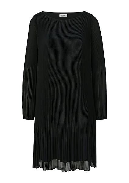 s.Oliver Plisseekleid Plisseekleid einfarbig - Anlass Kleid - Chiffon - Mid günstig online kaufen