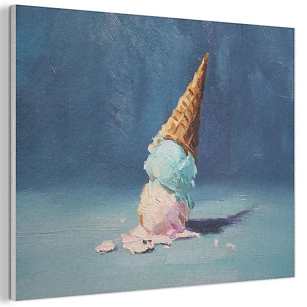 MuchoWow Gemälde Eiswaffel - Kugeln - günstig online kaufen