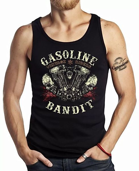 GASOLINE BANDIT® Tanktop für Hot Rod Biker, Racer, Motorrad Fans: Vintage R günstig online kaufen