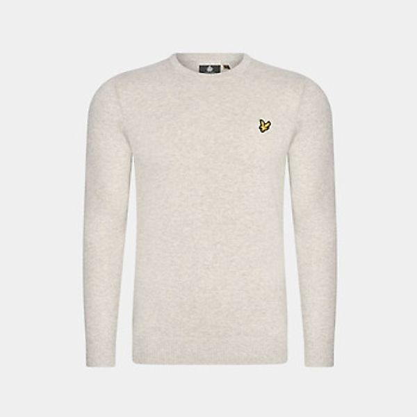 Lyle & Scott  Pullover Cotton merino crew neck jumper - light grey marl aw günstig online kaufen