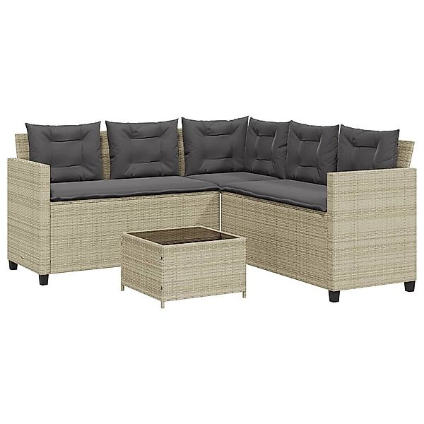 vidaXL Gartenlounge-Set Gartensofa in L-Form mit günstig online kaufen
