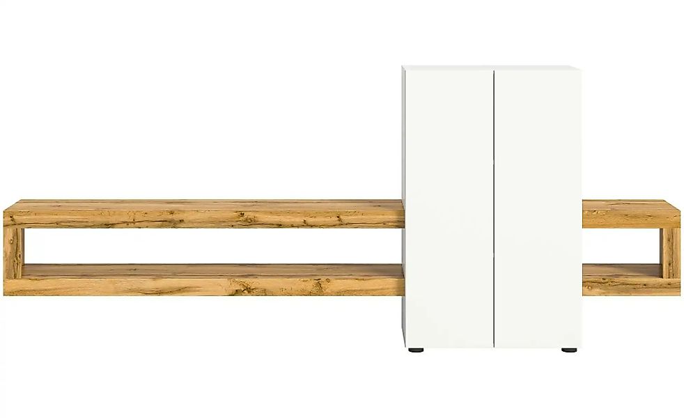 Wohnwand  Samso ¦ weiß ¦ Maße (cm): B: 270 H: 112 T: 35.0 Kommoden & Sidebo günstig online kaufen