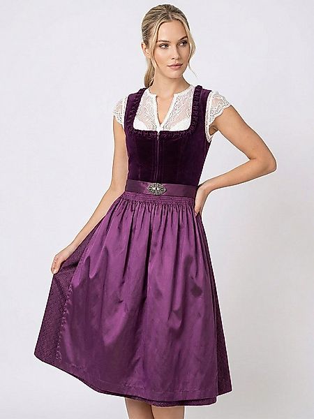 MarJo Dirndl Dirndl Tschirn 70cm Länge brombeer günstig online kaufen
