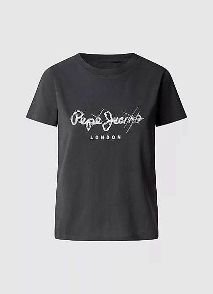 Pepe Jeans T-Shirt "LETICIA", mit Strass-Steinen günstig online kaufen