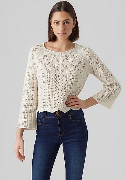 Vero Moda Strickpullover VMGINGER 3/4 BOATNECK PULLOVER GA NOOS im feminine günstig online kaufen