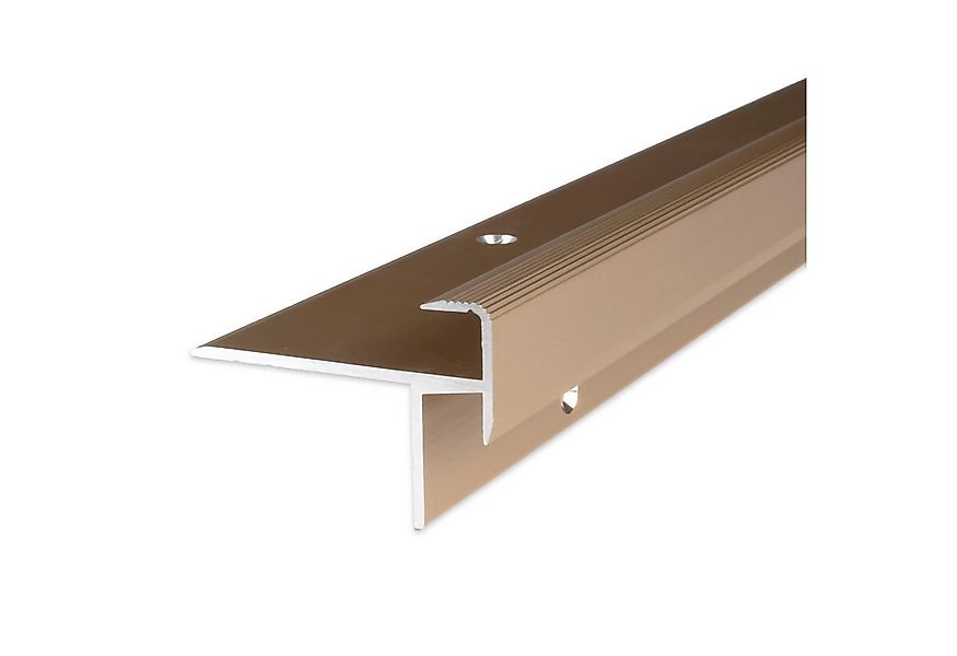 PROVISTON Treppenkantenprofil Aluminium, 10 x 8.5 x 1000 mm, Bronze Hell, T günstig online kaufen