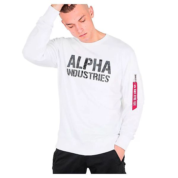 Alpha Industries Camo Print Sweatshirt 2XL White günstig online kaufen