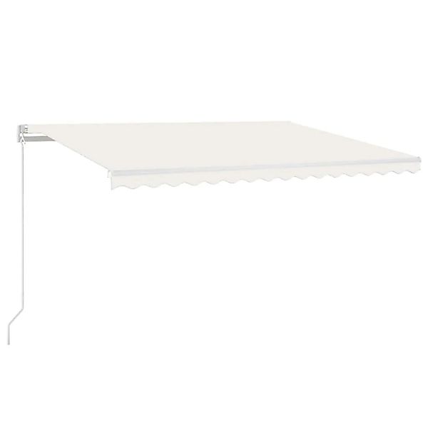 furnicato Markise Automatisch Einziehbar 450x300 cm Creme günstig online kaufen
