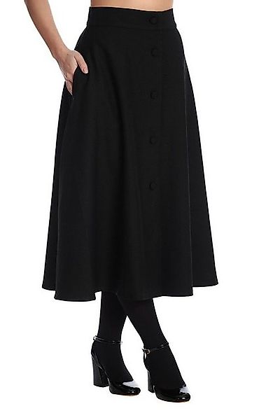 Banned A-Linien-Rock Book Worm Schwarz Retro Vintage Swing Skirt günstig online kaufen