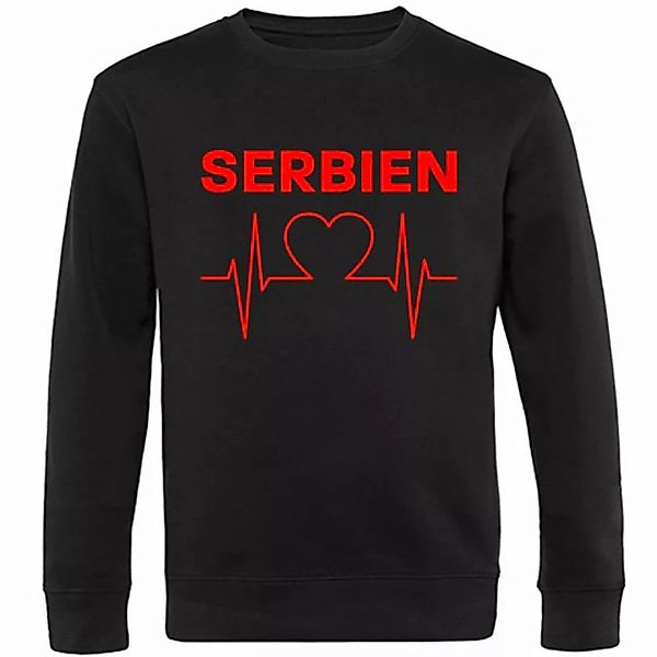 multifanshop Sweatshirt Serbien - Herzschlag - Pullover günstig online kaufen