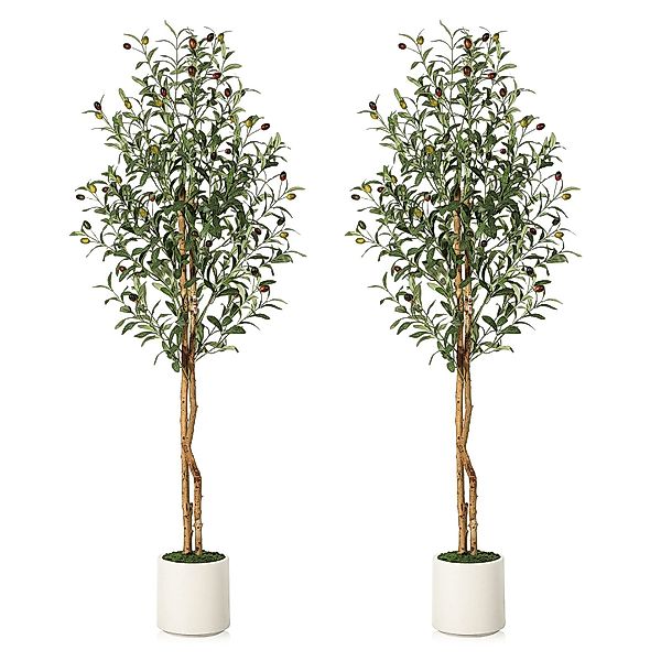 Kunstbaum Künstliche Olivenbäume für den Innenbereich, günstig online kaufen