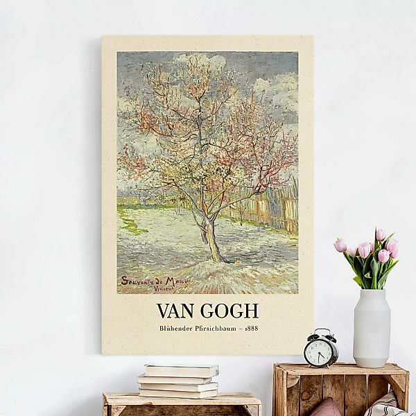 Leinwandbild auf Naturcanvas Vincent van Gogh - Blühender Pfirsichbaum - Mu günstig online kaufen
