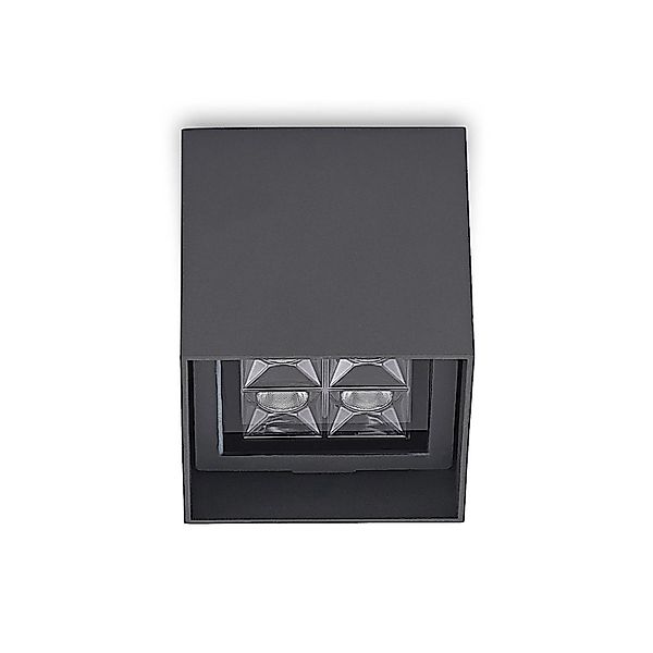 Lindby LED Deckenleuchten Eveta 9915017 Modern in Schwarz aus Aluminium 1-f günstig online kaufen