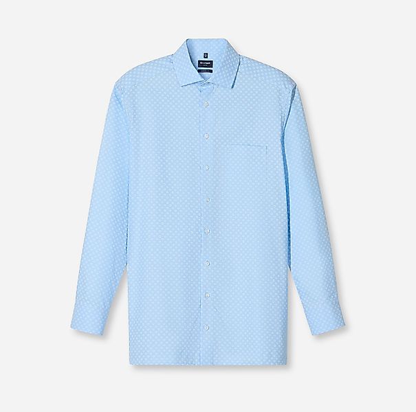 OLYMP Langarmhemd Luxor modern fit gemustert, Businesshemd, Global-Kentkrag günstig online kaufen