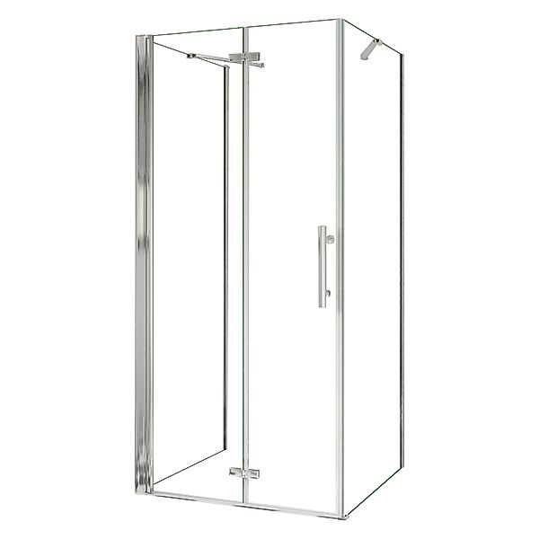 AICA U-Duschkabine Falttür 95x195cm Duschkabine Duschtür Drehtür mit 2x Sei günstig online kaufen