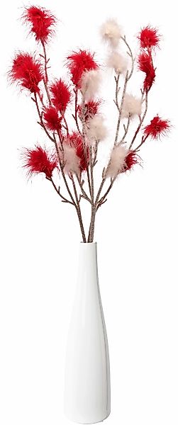Creativ home Tischvase "Vase mit Federzweigen", (4 St.), für die moderne Ei günstig online kaufen