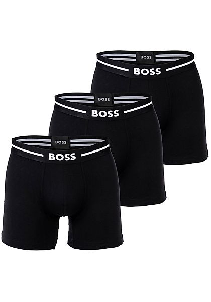 BOSS Boxershorts "BoxerBr 3P Bold", (3 St.), mit Boss Logo-Elastikbund günstig online kaufen