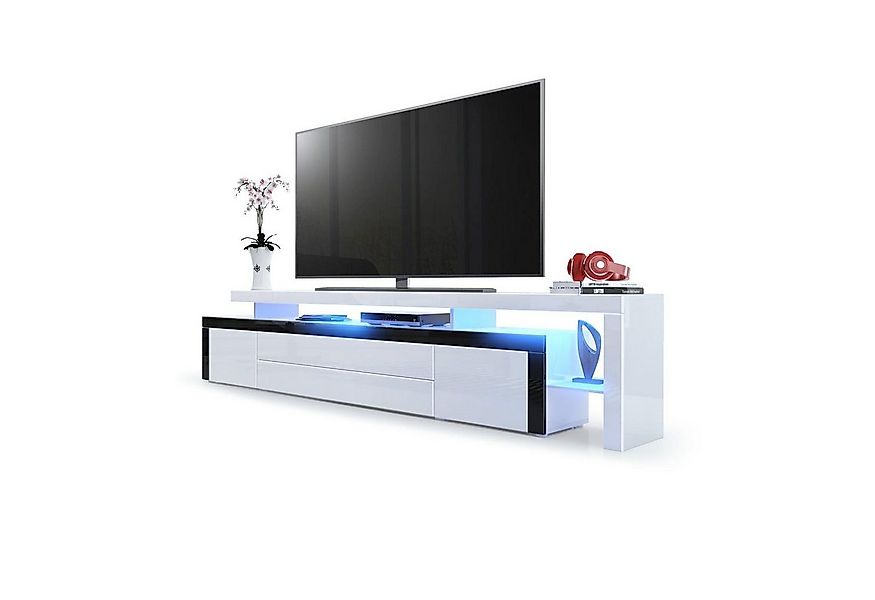 Vladon Lowboard Leon V3 (TV-Kommode, mit zwei Türen, zwei Schubkästen und e günstig online kaufen