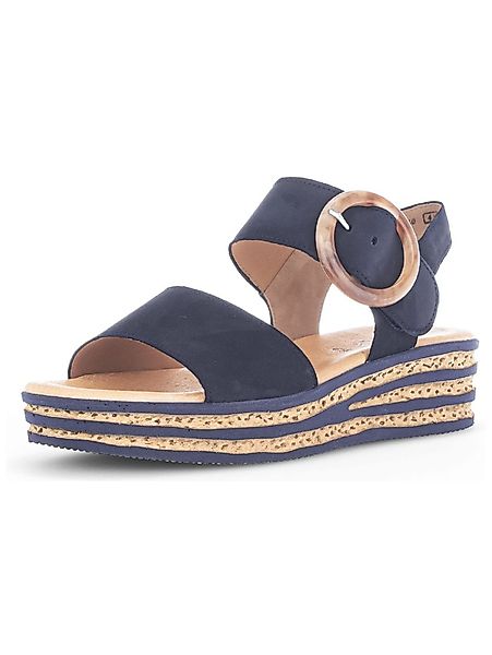 Gabor Sandalen Nubukleder Keilsandalette günstig online kaufen