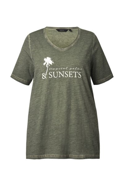 Ulla Popken T-Shirt T-Shirt cold dyed günstig online kaufen