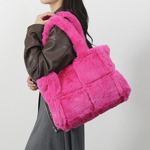 Coonoor Schultertasche Damen Plüsch Umhängetasche Groß günstig online kaufen