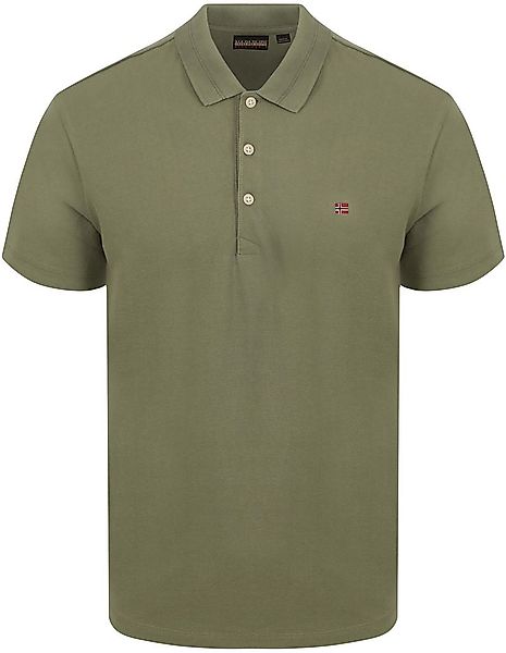 Napapijri Ealis Poloshirt Olivgrün - Größe L günstig online kaufen