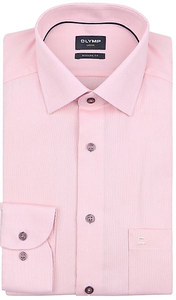 OLYMP Luxor Hemd Structure Rosa - Größe 43 günstig online kaufen