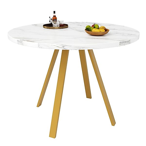 OKWISH Esstisch Küchentisch (Runder Esstisch (80x80x75 günstig online kaufen