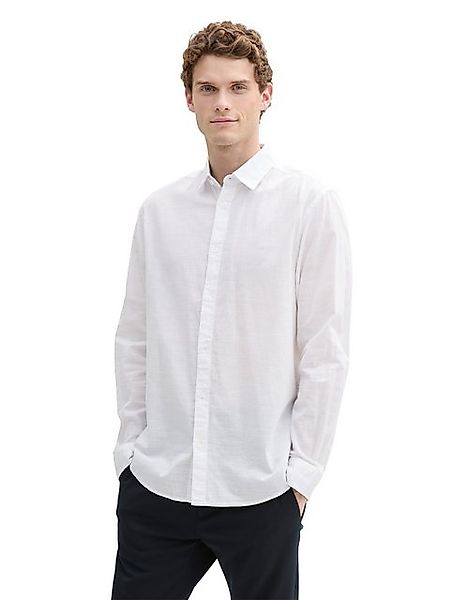 TOM TAILOR Langarmhemd mit Logo Stickerei günstig online kaufen