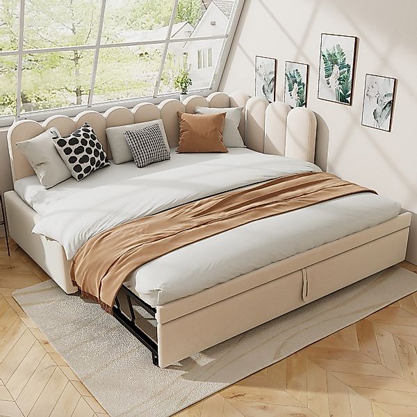 Merax Daybett 90/180x200cm mit Ausziehbett (1 günstig online kaufen