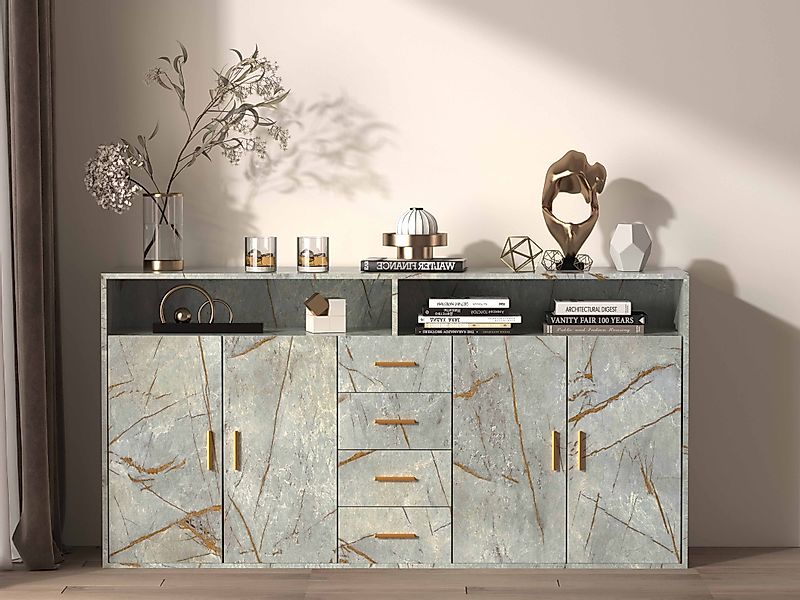 HOMAVO Sideboard BG1-L mit 4 Schubladen, günstig online kaufen