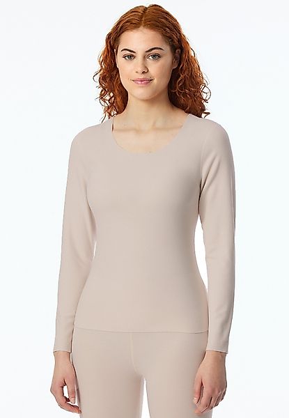 Schiesser Langarmshirt "Invisible Soft Warming" mit offen geschnittenen Kan günstig online kaufen