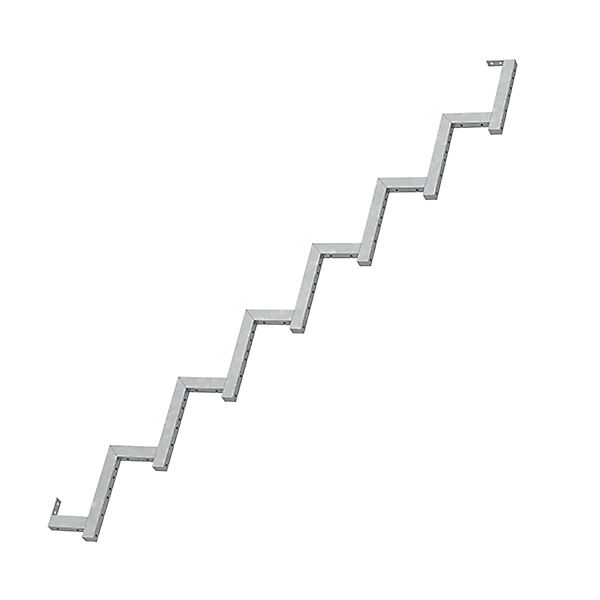 Plus A/S Treppenwange 7-Stufen - Schritttiefe 28 cm D 178 cm H 119 cm Feuer günstig online kaufen