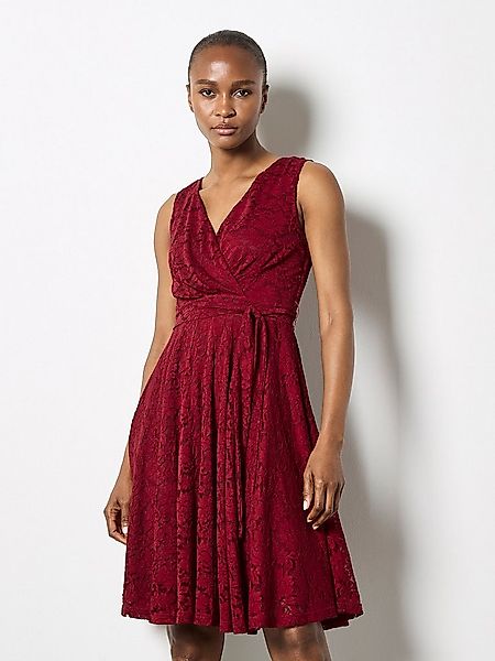 Apricot Midikleid, (Stoffgürtel) günstig online kaufen